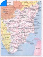 Map of Tamilnadu state